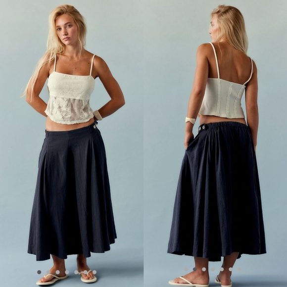 Free people Margaux midi circle skirt - Picture 2 of 14